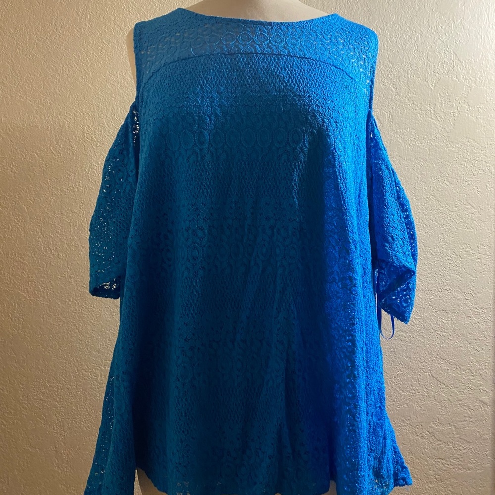Roz Ali XL Blue blouse